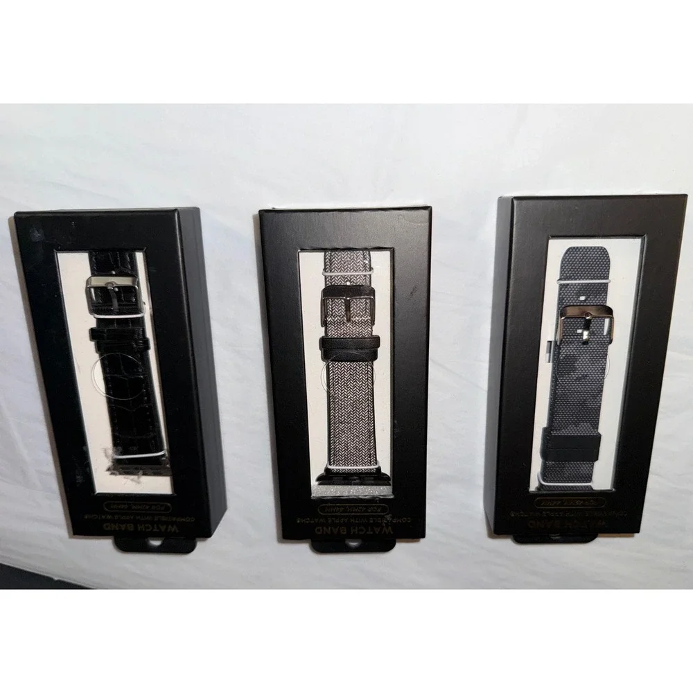 Unbranded Watch Band Bundle Mens 42mm 44mm Multicolor Apple Watch Compatible